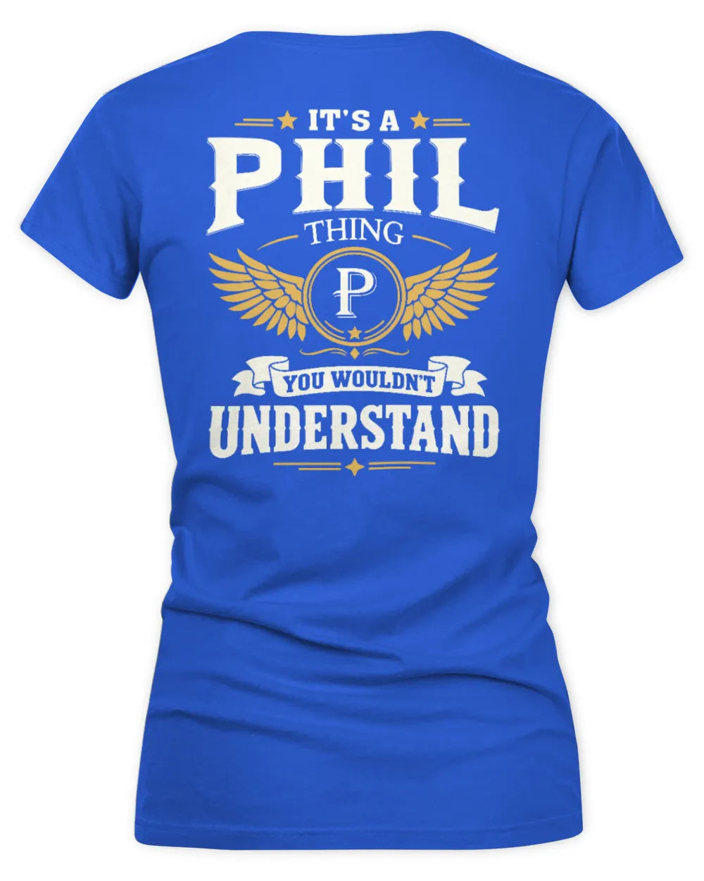 PHIL KT06-M008 It’s a [NAME] Thing – You Wouldn’t Understand | Personalized Vintage T-Shirt - Women's V-Neck T-Shirt - Royal