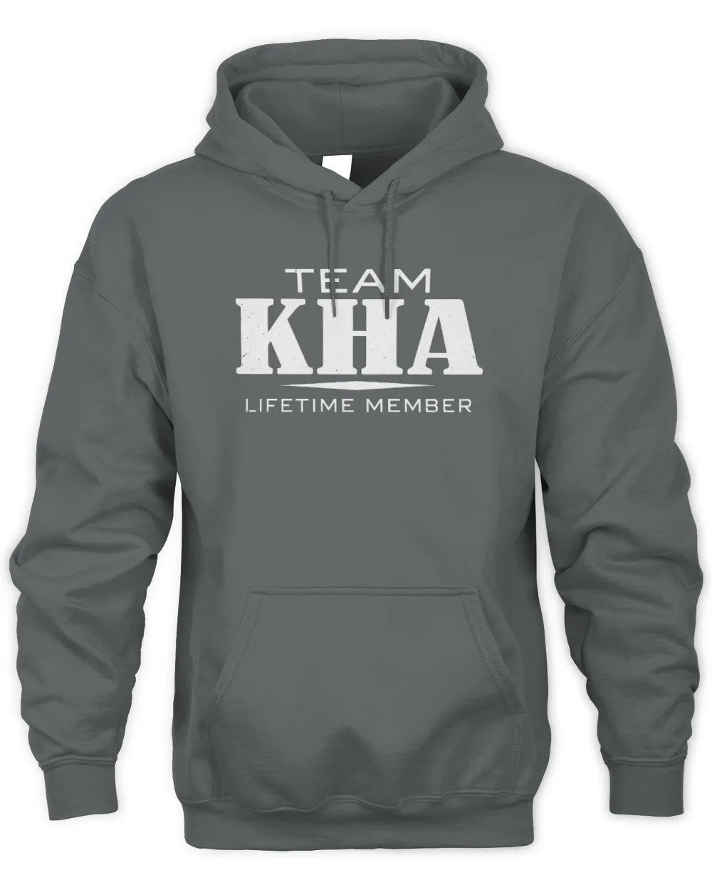 KHA BL62-K4-128 - Personalized “Team NAME Lifetime Member” - Unisex Hoodie - Charcoal
