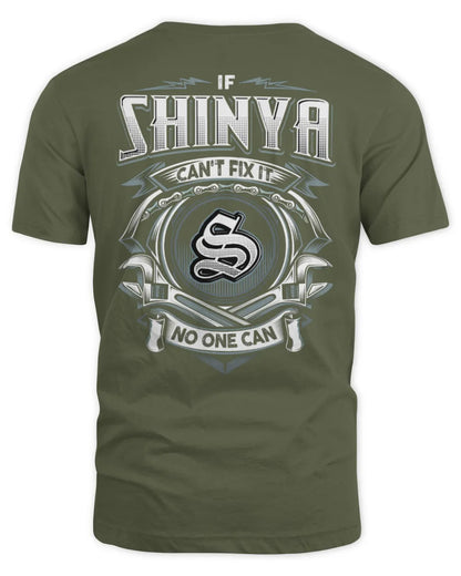 SHINYA AP81-K4-626 - Personalized Ahmed Quote Apparel “If Ahmed Can't Fix It, No One Can” - Unisex Standard T-Shirt - Military Green