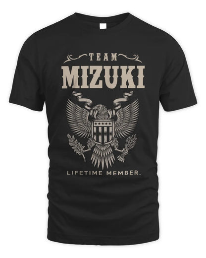 MIZUKI TP06-K82 – Personalized Classic Style Apparel “Team NAME Lifetime Member” - Unisex Standard T-Shirt - Black