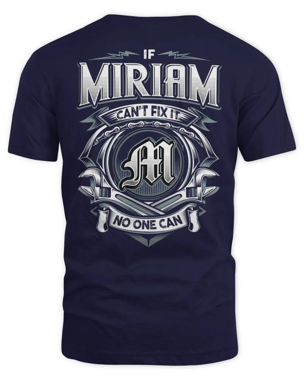 MIRIAM AP81-K4-626 - Personalized Ahmed Quote Apparel “If Ahmed Can't Fix It, No One Can” - Unisex Standard T-Shirt - Navy