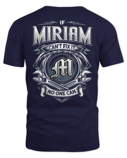 MIRIAM AP81-K4-626 - Personalized Ahmed Quote Apparel “If Ahmed Can't Fix It, No One Can” - Unisex Standard T-Shirt - Navy
