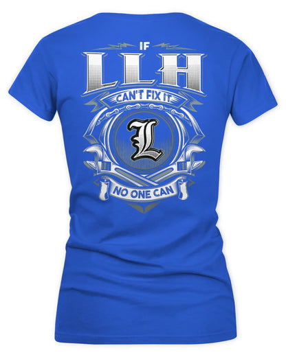 LLH AP81-K4-626 - Personalized Ahmed Quote Apparel “If Ahmed Can't Fix It, No One Can” - Women's V-Neck T-Shirt - Royal