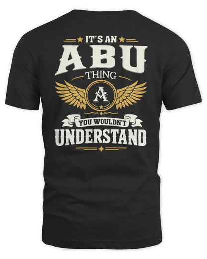 ABU KT06-M008 It’s a [NAME] Thing – You Wouldn’t Understand | Personalized Vintage T-Shirt - Unisex Standard T-Shirt - Black