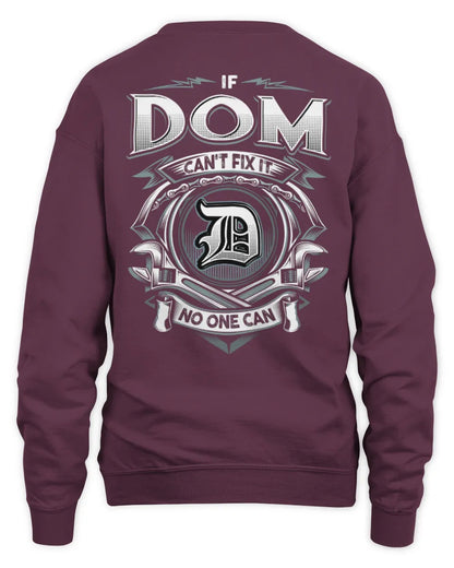 DOM AP81-K4-626 - Personalized Ahmed Quote Apparel “If Ahmed Can't Fix It, No One Can” - Unisex Sweatshirt - Maroon