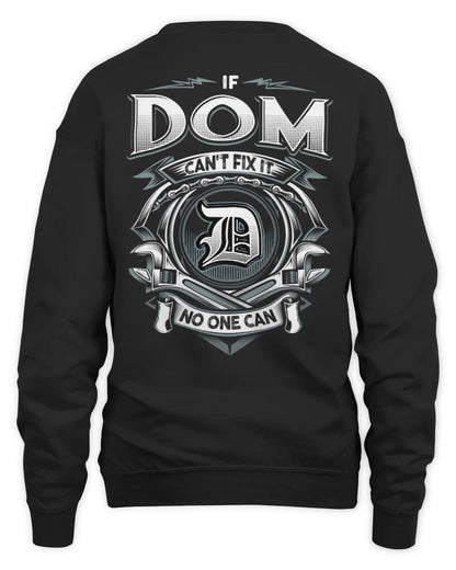 DOM AP81-K4-626 - Personalized Ahmed Quote Apparel “If Ahmed Can't Fix It, No One Can” - Unisex Sweatshirt - Black