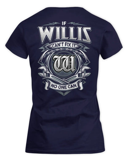 WILLIS AP81-K4-626 - Personalized Ahmed Quote Apparel “If Ahmed Can't Fix It, No One Can” - Women's Standard T-Shirt - Navy