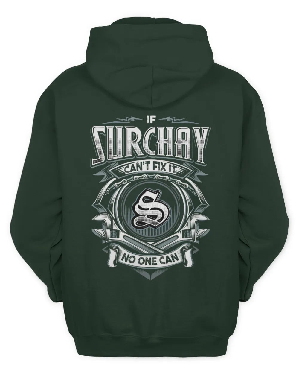 SURCHAY AP81-K4-626 - Personalized Ahmed Quote Apparel “If Ahmed Can't Fix It, No One Can” - Unisex Hoodie - Forest Green