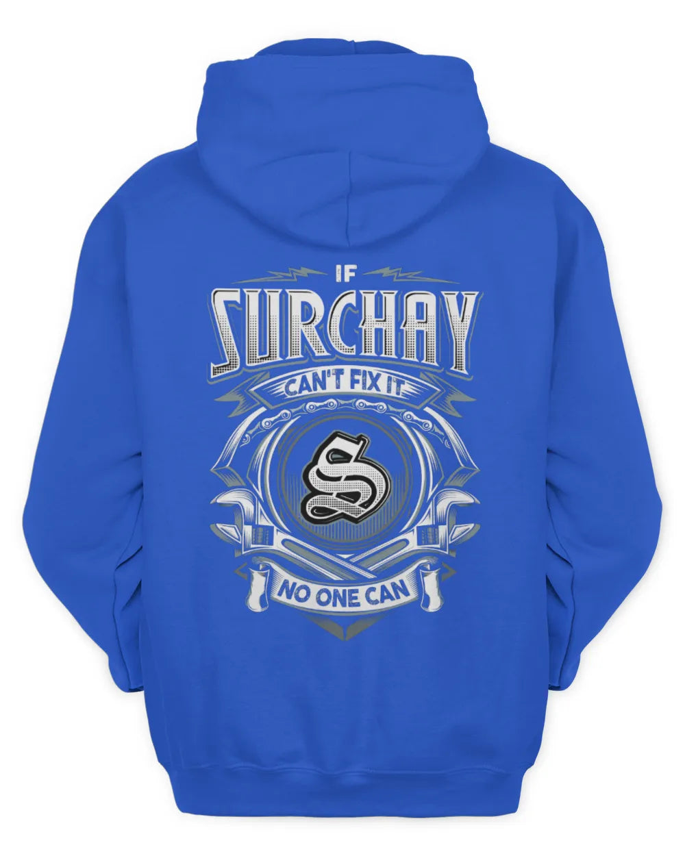 SURCHAY AP81-K4-626 - Personalized Ahmed Quote Apparel “If Ahmed Can't Fix It, No One Can” - Unisex Hoodie - Royal