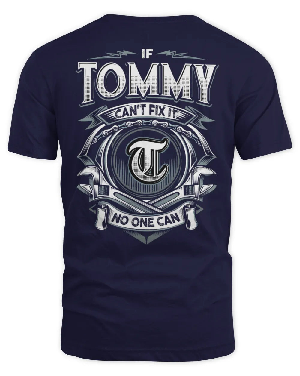TOMMY AP81-K4-626 - Personalized Ahmed Quote Apparel “If Ahmed Can't Fix It, No One Can” - Unisex Standard T-Shirt - Navy