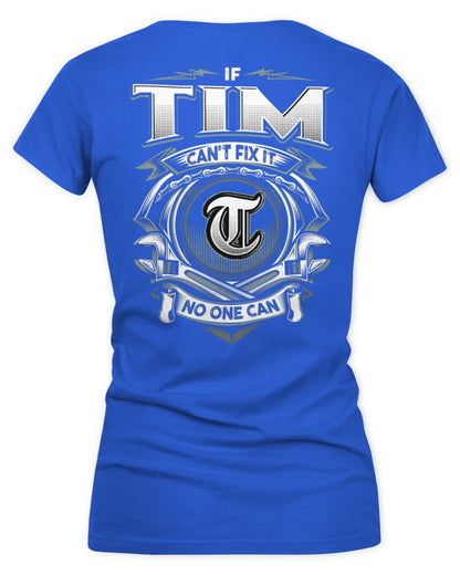 TIM AP81-K4-626 - Personalized Ahmed Quote Apparel “If Ahmed Can't Fix It, No One Can” - Women's V-Neck T-Shirt - Royal