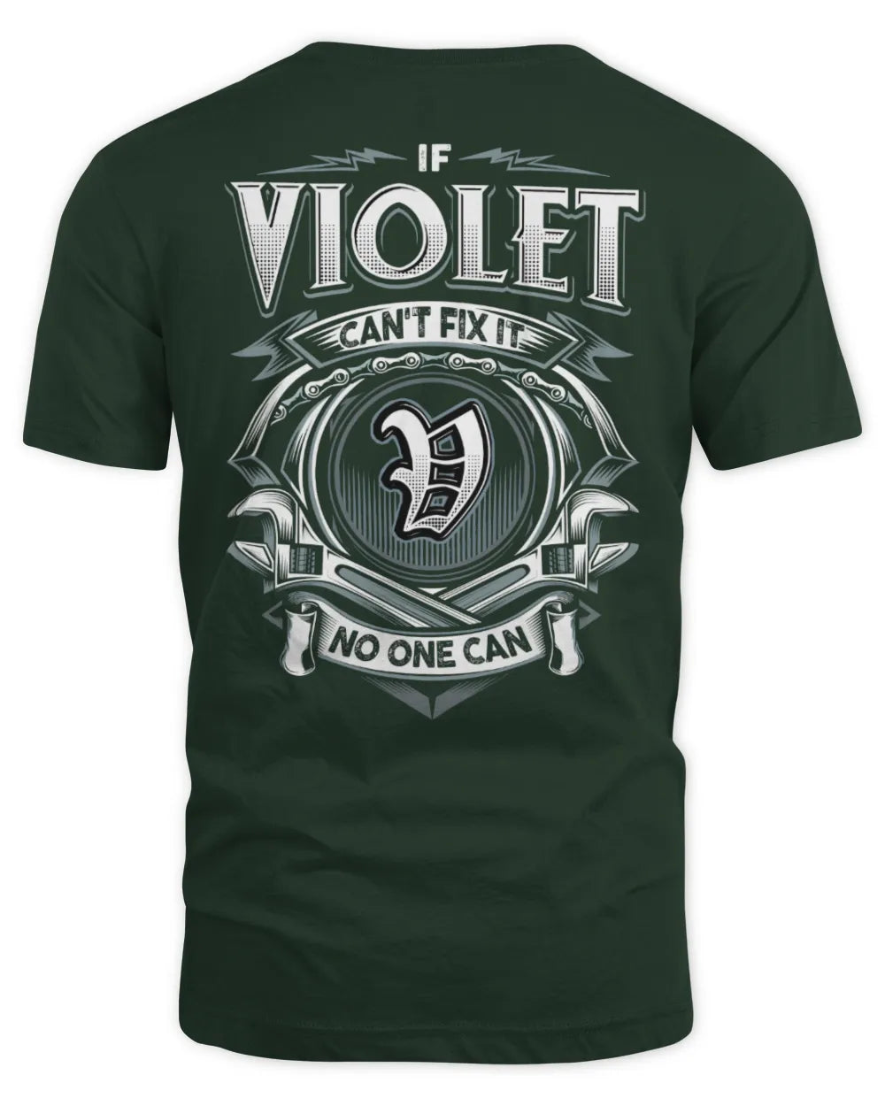 VIOLET AP81-K4-626 - Personalized Ahmed Quote Apparel “If Ahmed Can't Fix It, No One Can” - Unisex Standard T-Shirt - Forest Green