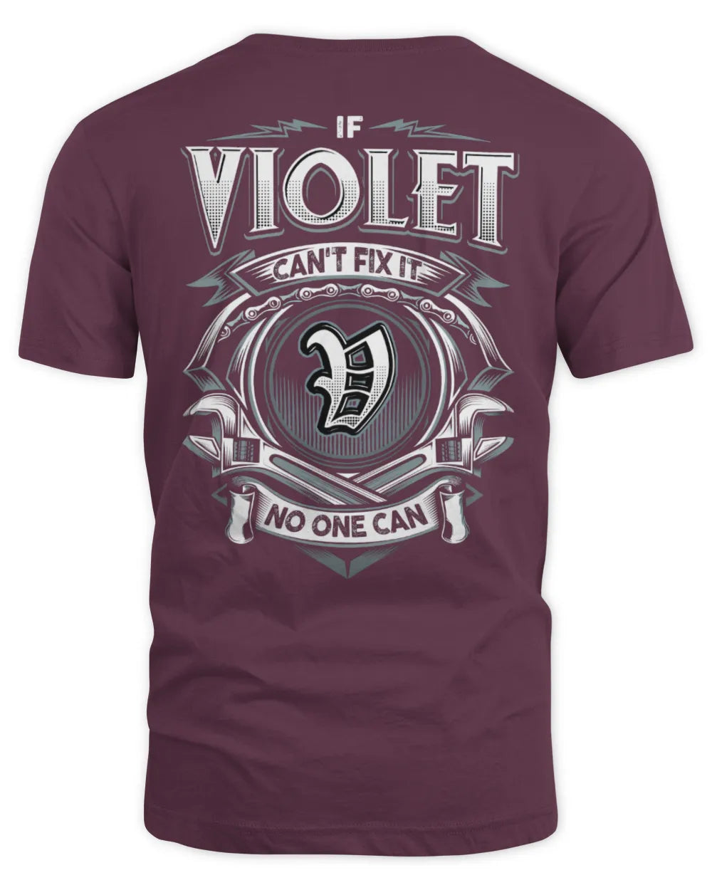 VIOLET AP81-K4-626 - Personalized Ahmed Quote Apparel “If Ahmed Can't Fix It, No One Can” - Unisex Standard T-Shirt - Maroon