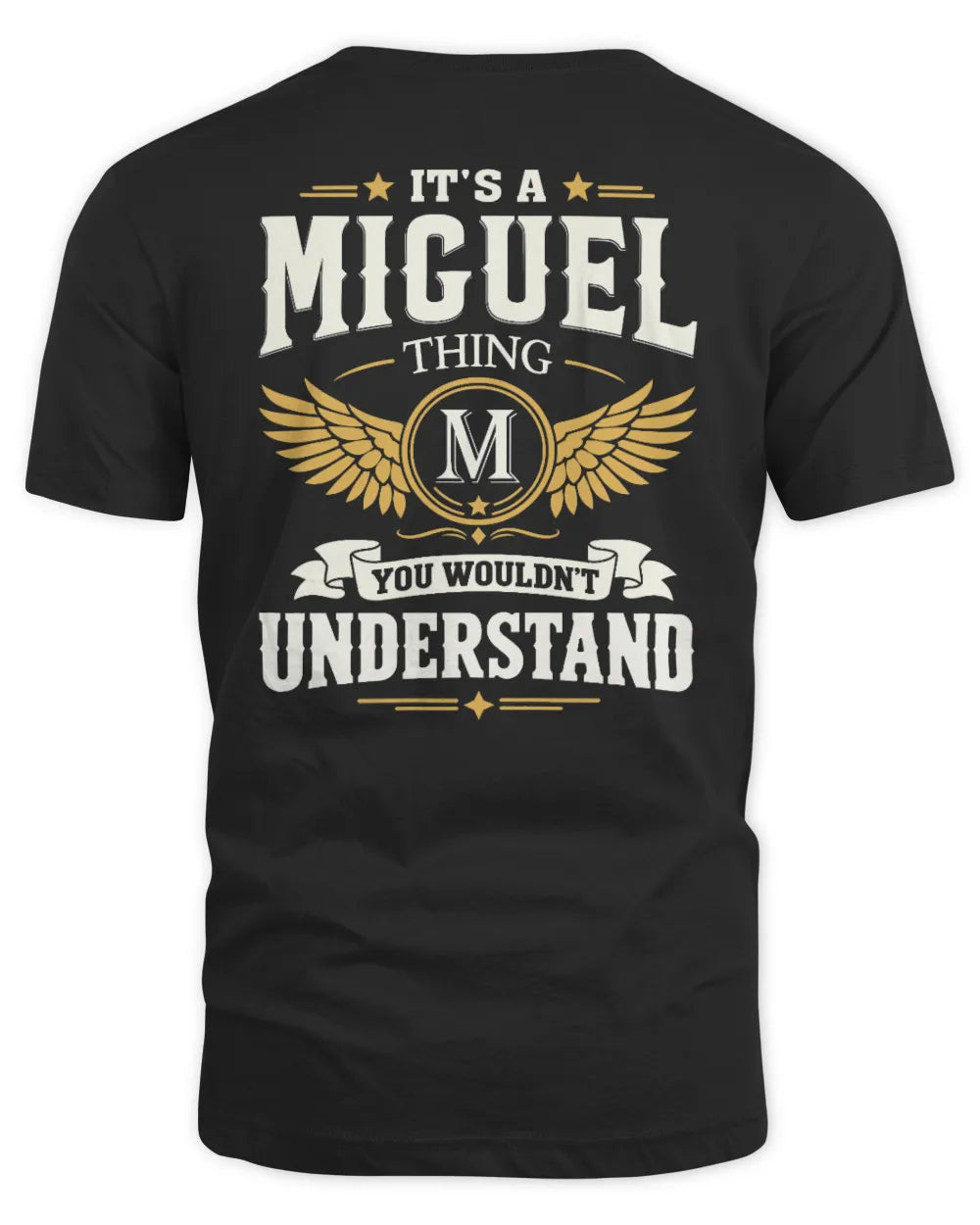 MIGUEL KT06-M008 It’s a [NAME] Thing – You Wouldn’t Understand | Personalized Vintage T-Shirt - Unisex Standard T-Shirt - Black