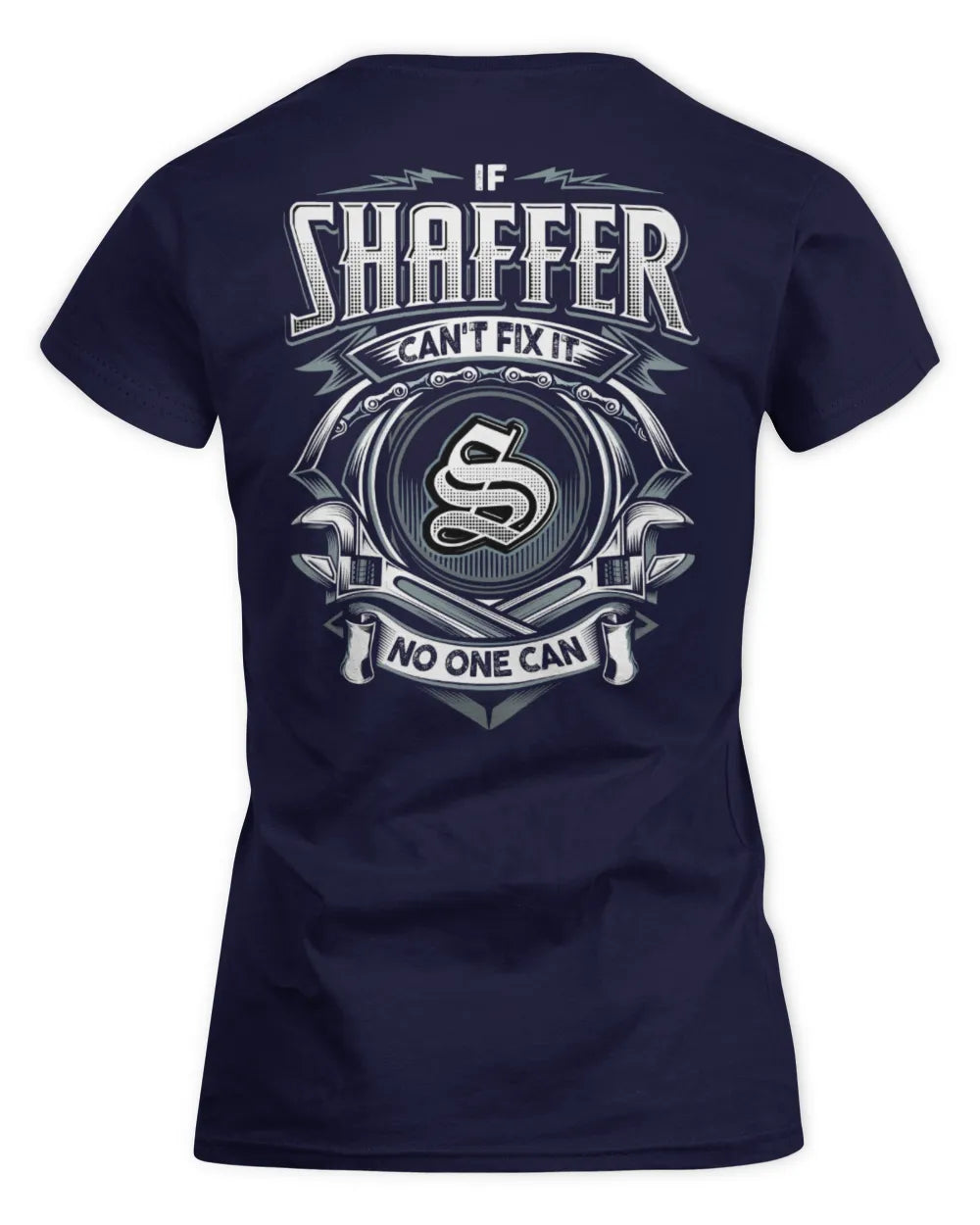 SHAFFER AP81-K4-626 - Personalized Ahmed Quote Apparel “If Ahmed Can't Fix It, No One Can” - Women's Standard T-Shirt - Navy