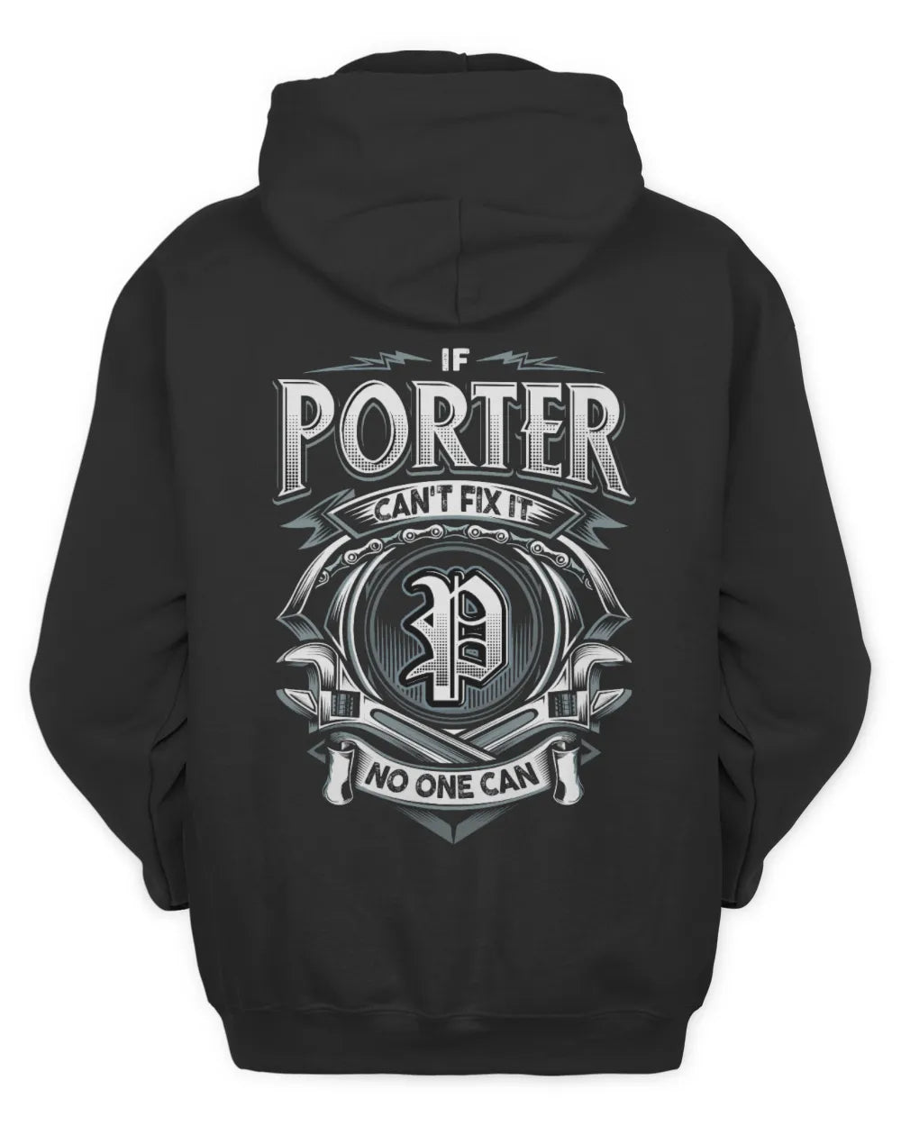 PORTER AP81-K4-626 - Personalized Ahmed Quote Apparel “If Ahmed Can't Fix It, No One Can” - Unisex Hoodie - Black