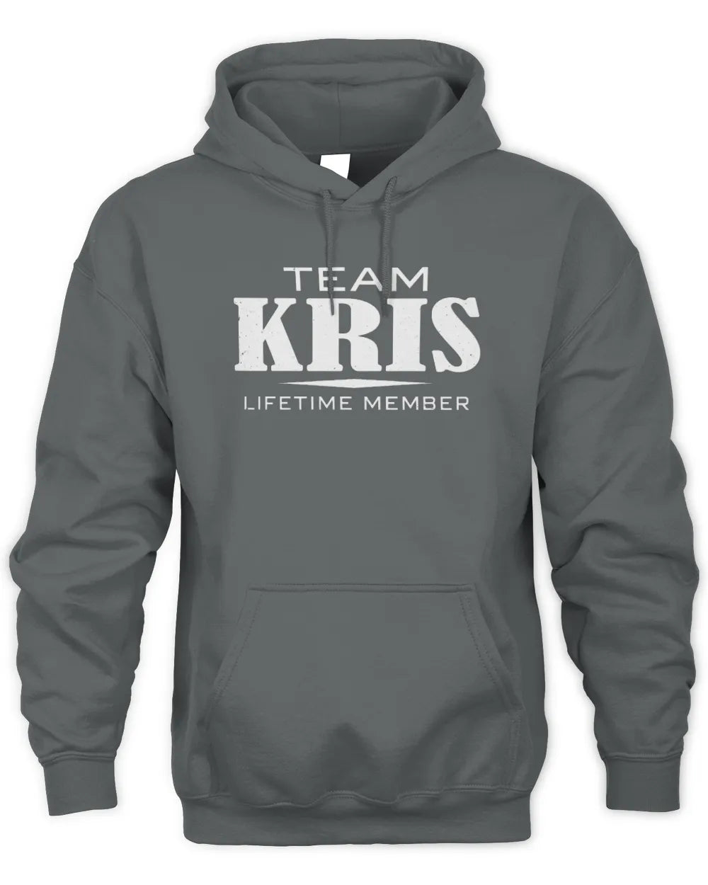 KRIS BL62-K4-128 - Personalized “Team NAME Lifetime Member” - Unisex Hoodie - Charcoal
