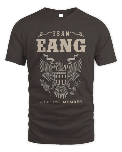 EANG TP06-K82 – Personalized Classic Style Apparel “Team NAME Lifetime Member” - Unisex Standard T-Shirt - Dark Chocolate