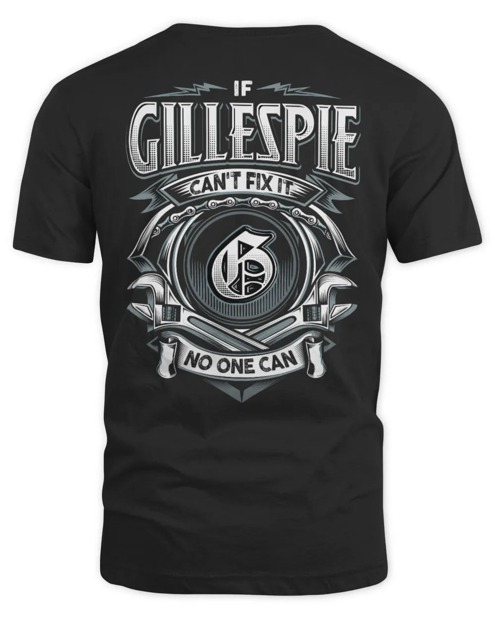 GILLESPIE AP81-K4-626 - Personalized Ahmed Quote Apparel “If Ahmed Can't Fix It, No One Can” - Unisex Standard T-Shirt - Black