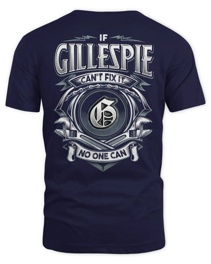 GILLESPIE AP81-K4-626 - Personalized Ahmed Quote Apparel “If Ahmed Can't Fix It, No One Can” - Unisex Standard T-Shirt - Navy