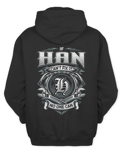 HAN AP81-K4-626 - Personalized Ahmed Quote Apparel “If Ahmed Can't Fix It, No One Can” - Unisex Hoodie - Black