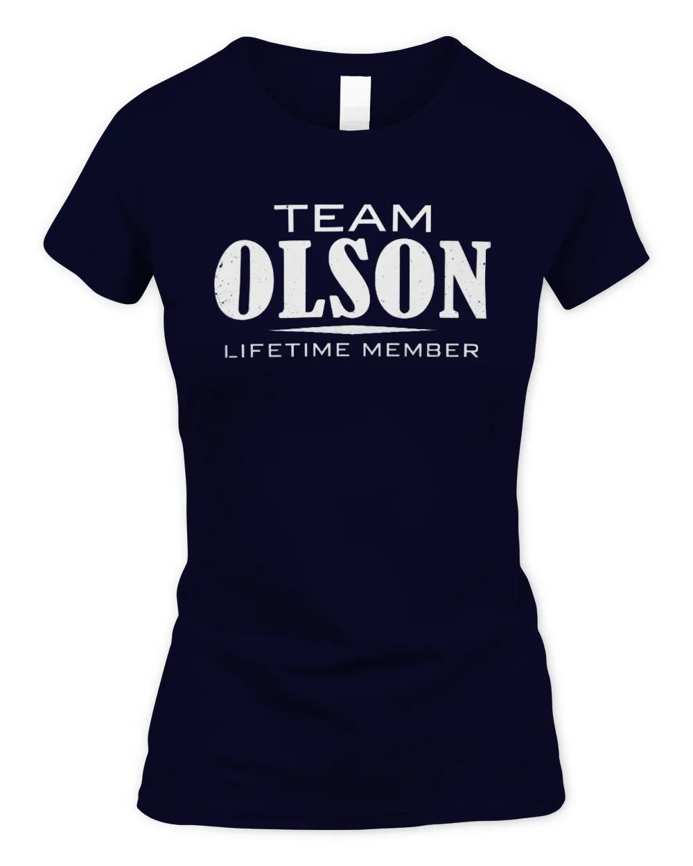 OLSON BL62-K4-128 - Personalized “Team NAME Lifetime Member” - Women's Standard T-Shirt - Navy