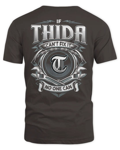 THIDA AP81-K4-626 - Personalized Ahmed Quote Apparel “If Ahmed Can't Fix It, No One Can” - Unisex Standard T-Shirt - Dark Chocolate