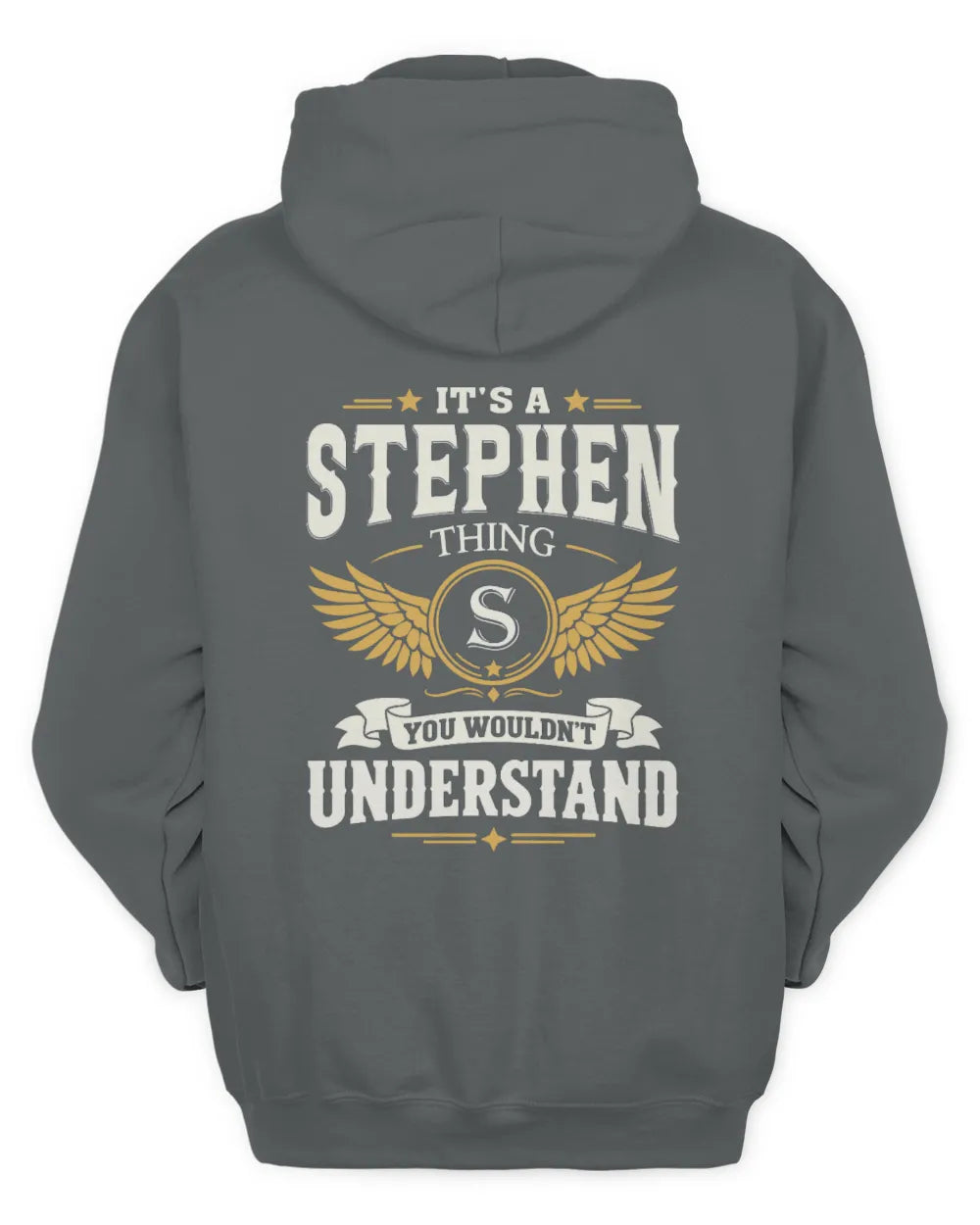 STEPHEN KT06-M008 It’s a [NAME] Thing – You Wouldn’t Understand | Personalized Vintage T-Shirt - Unisex Hoodie - Charcoal