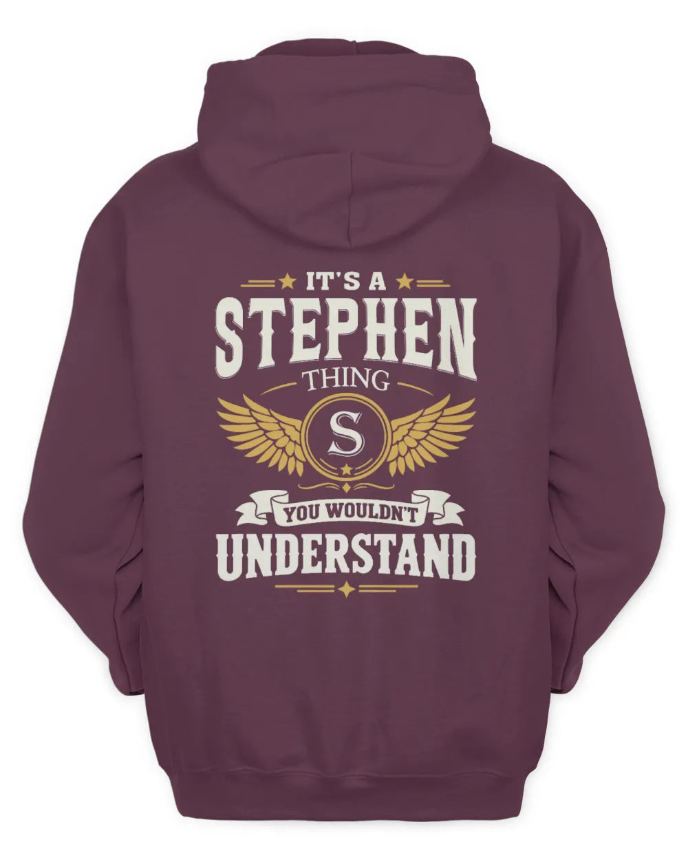 STEPHEN KT06-M008 It’s a [NAME] Thing – You Wouldn’t Understand | Personalized Vintage T-Shirt - Unisex Hoodie - Maroon