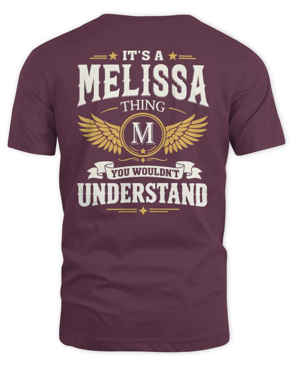 MELISSA KT06-M008 It’s a [NAME] Thing – You Wouldn’t Understand | Personalized Vintage T-Shirt - Unisex Standard T-Shirt - Maroon