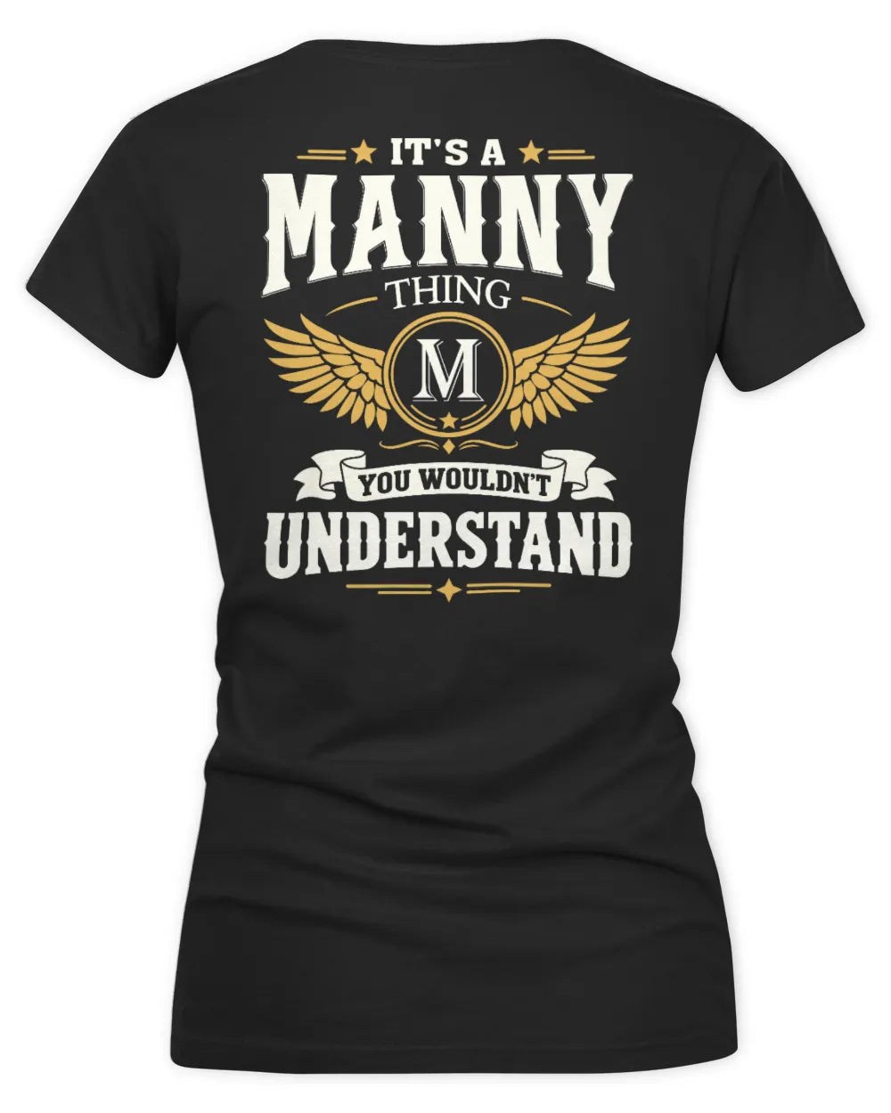 MANNY KT06-M008 It’s a [NAME] Thing – You Wouldn’t Understand | Personalized Vintage T-Shirt - Women's V-Neck T-Shirt - Black