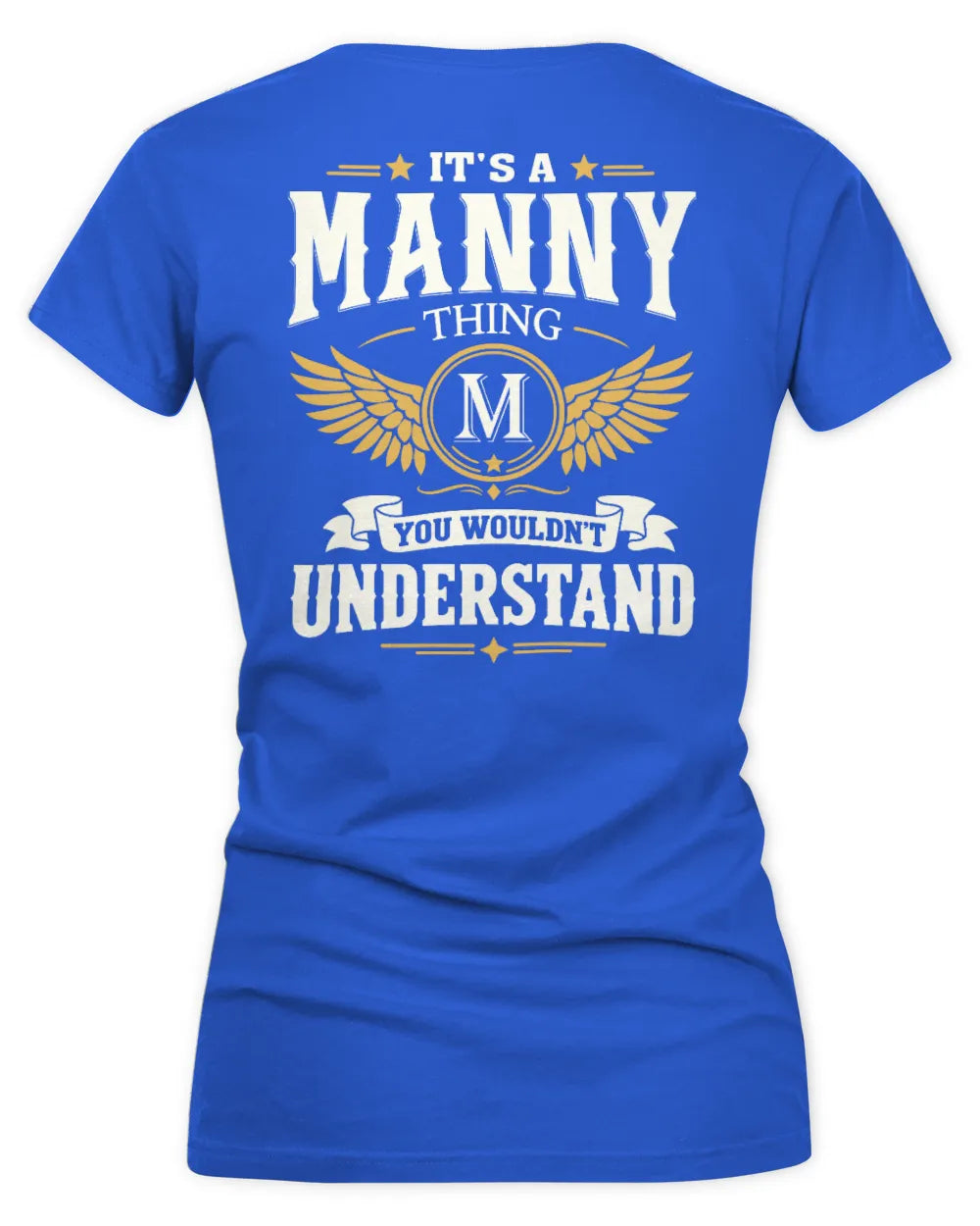MANNY KT06-M008 It’s a [NAME] Thing – You Wouldn’t Understand | Personalized Vintage T-Shirt - Women's V-Neck T-Shirt - Royal