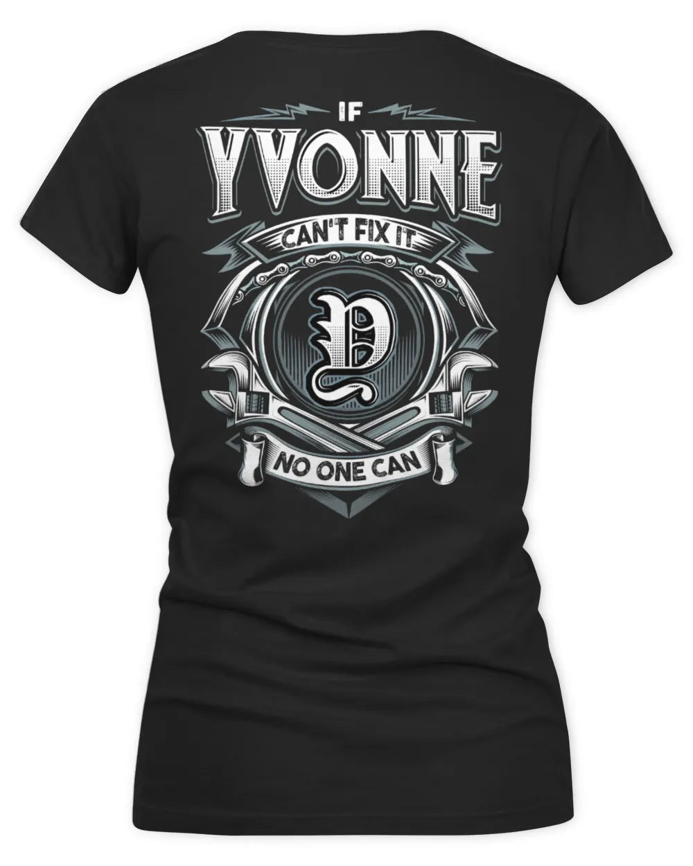 YVONNE AP81-K4-626 - Personalized Ahmed Quote Apparel “If Ahmed Can't Fix It, No One Can” - Women's V-Neck T-Shirt - Black