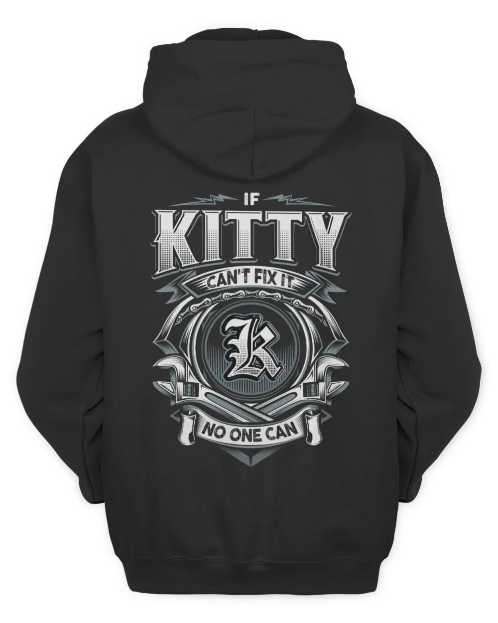 KITTY AP81-K4-626 - Personalized Ahmed Quote Apparel “If Ahmed Can't Fix It, No One Can” - Unisex Hoodie - Black