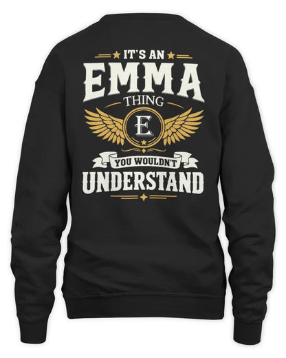 EMMA KT06-M008 It’s a [NAME] Thing – You Wouldn’t Understand | Personalized Vintage T-Shirt - Unisex Sweatshirt - Black