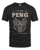 PENG TP06-K82 – Personalized Classic Style Apparel “Team NAME Lifetime Member” - Unisex Standard T-Shirt - Black