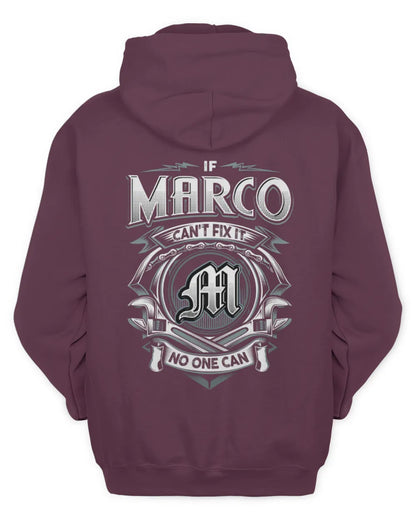 MARCO AP81-K4-626 - Personalized Ahmed Quote Apparel “If Ahmed Can't Fix It, No One Can” - Unisex Hoodie - Maroon