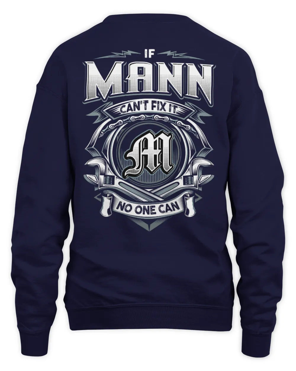 MANN AP81-K4-626 - Personalized Ahmed Quote Apparel “If Ahmed Can't Fix It, No One Can” - Unisex Sweatshirt - Navy