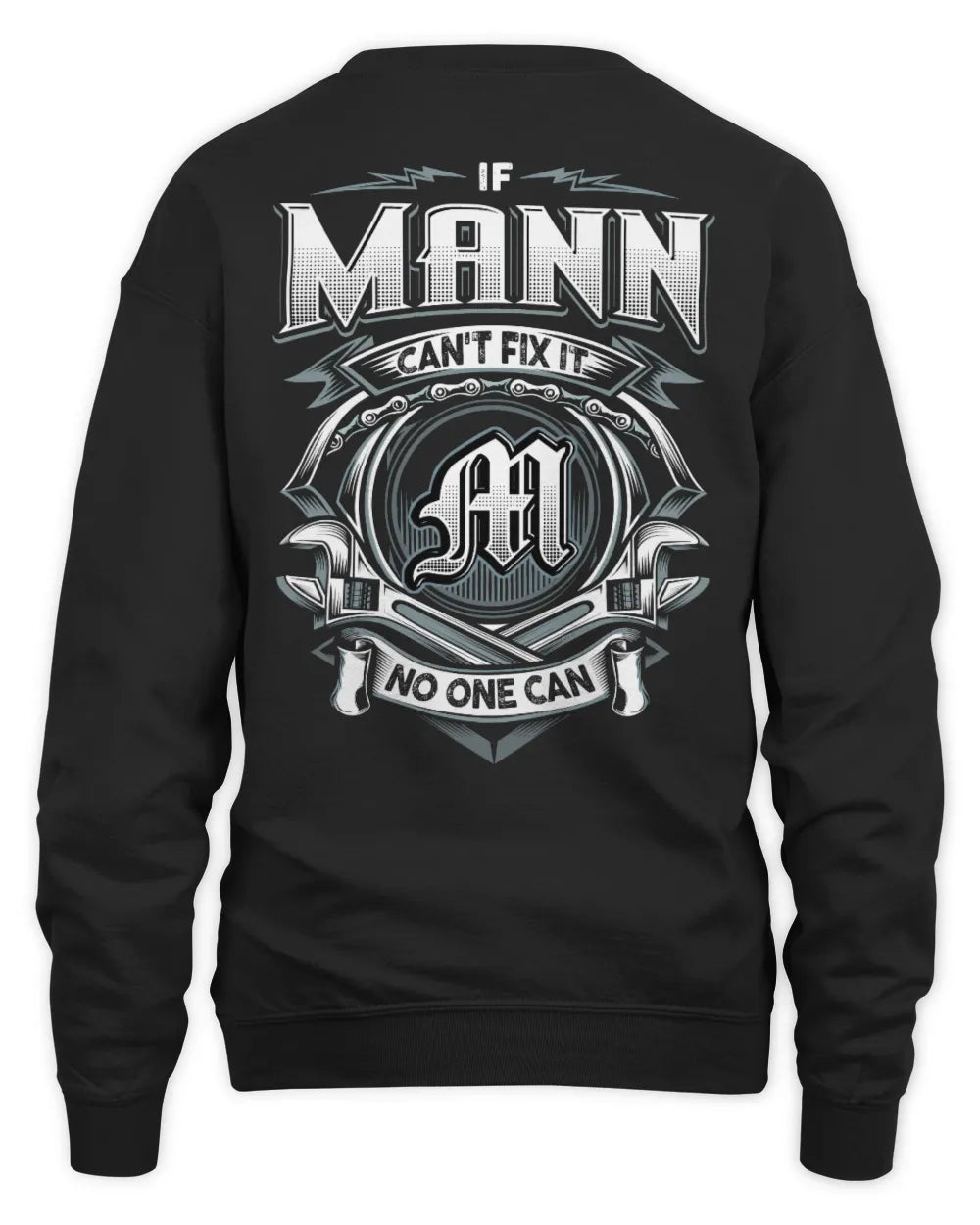 MANN AP81-K4-626 - Personalized Ahmed Quote Apparel “If Ahmed Can't Fix It, No One Can” - Unisex Sweatshirt - Black