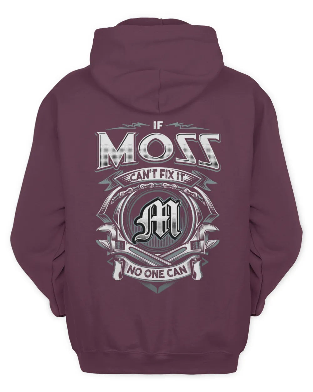 MOSS AP81-K4-626 - Personalized Ahmed Quote Apparel “If Ahmed Can't Fix It, No One Can” - Unisex Hoodie - Maroon