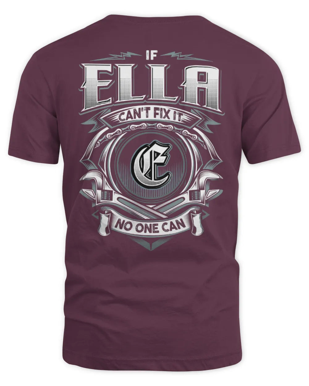 ELLA AP81-K4-626 - Personalized Ahmed Quote Apparel “If Ahmed Can't Fix It, No One Can” - Unisex Standard T-Shirt - Maroon