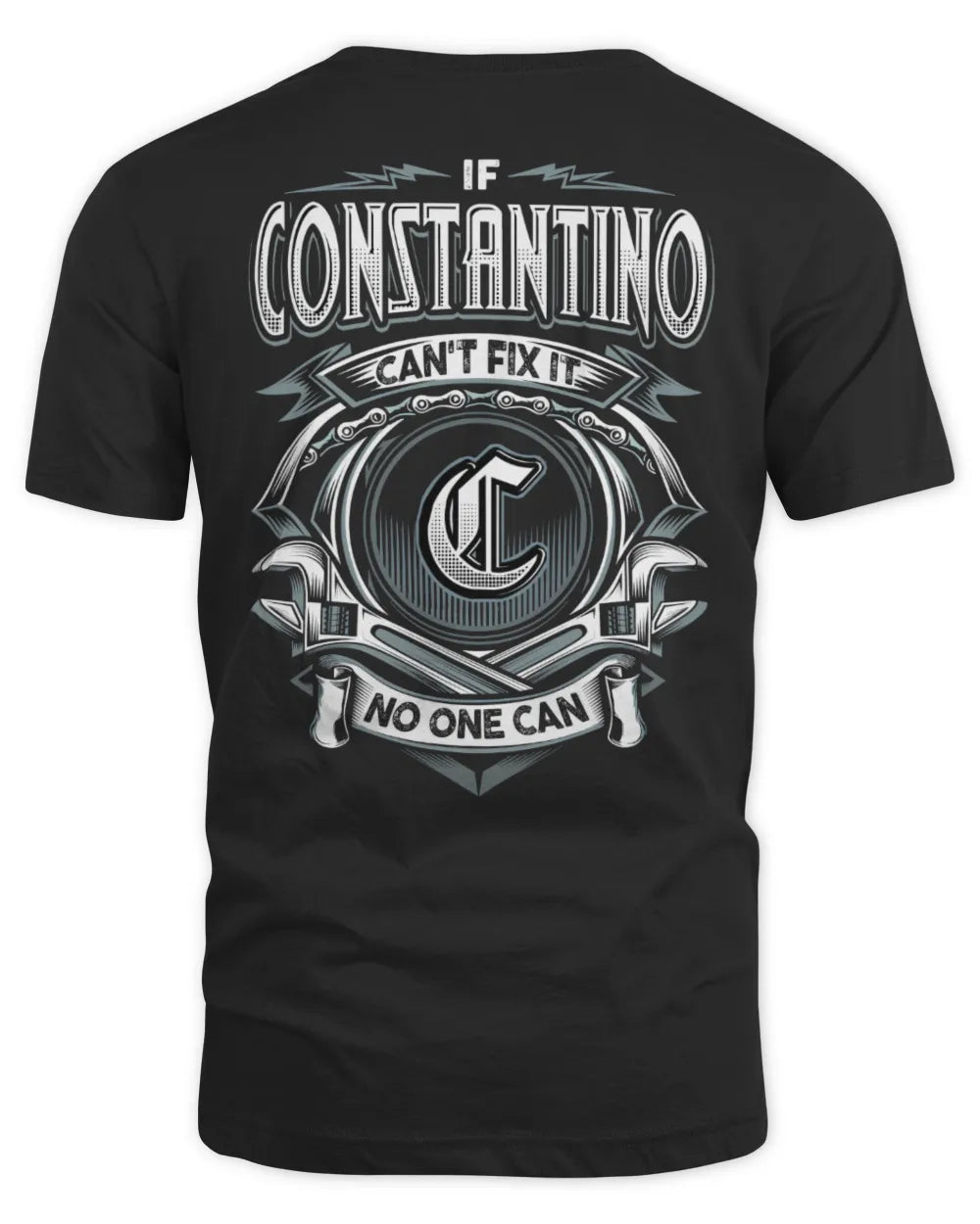 CONSTANTINO AP81-K4-626 - Personalized Ahmed Quote Apparel “If Ahmed Can't Fix It, No One Can” - Unisex Standard T-Shirt - Black
