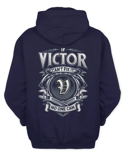 VICTOR AP81-K4-626 - Personalized Ahmed Quote Apparel “If Ahmed Can't Fix It, No One Can” - Unisex Hoodie - Navy
