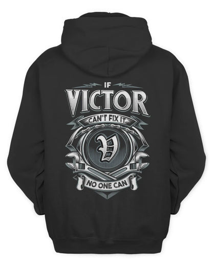 VICTOR AP81-K4-626 - Personalized Ahmed Quote Apparel “If Ahmed Can't Fix It, No One Can” - Unisex Hoodie - Black