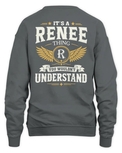RENEE KT06-M008 It’s a [NAME] Thing – You Wouldn’t Understand | Personalized Vintage T-Shirt - Unisex Sweatshirt - Charcoal