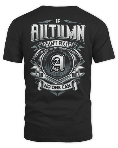 AUTUMN AP81-K4-626 - Personalized Ahmed Quote Apparel “If Ahmed Can't Fix It, No One Can” - Unisex Standard T-Shirt - Black