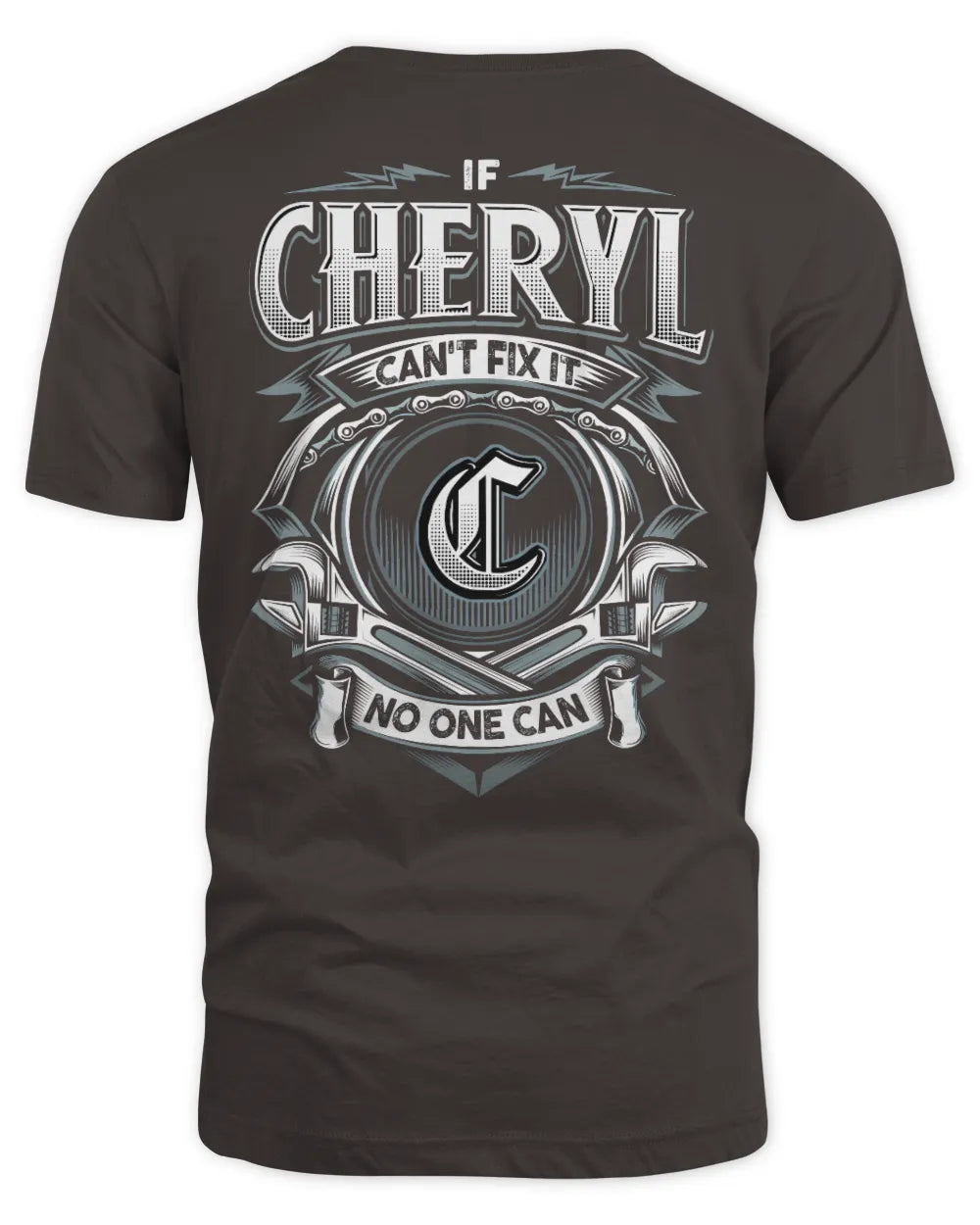 CHERYL AP81-K4-626 - Personalized Ahmed Quote Apparel “If Ahmed Can't Fix It, No One Can” - Unisex Standard T-Shirt - Dark Chocolate