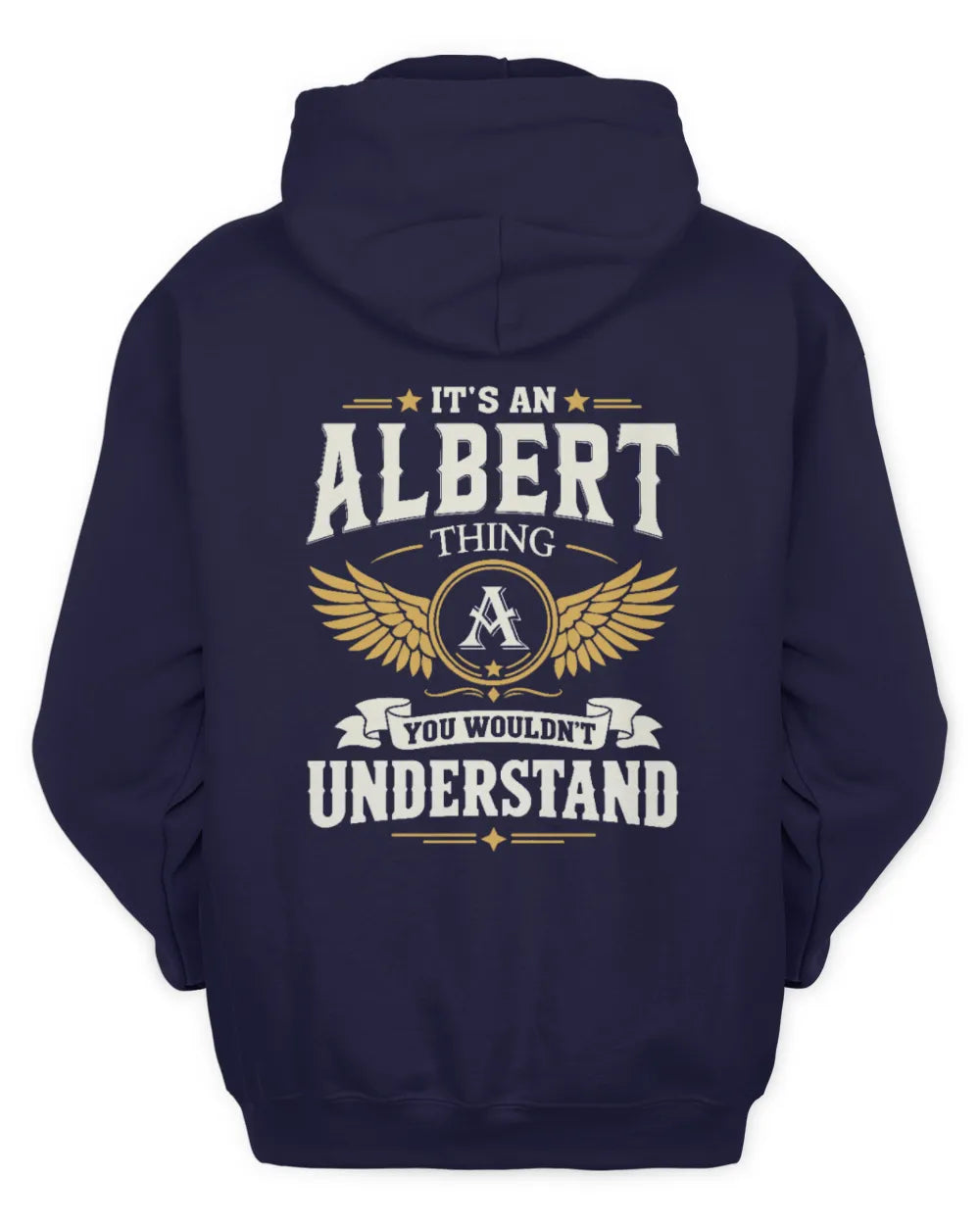 ALBERT KT06-M008 It’s a [NAME] Thing – You Wouldn’t Understand | Personalized Vintage T-Shirt - Unisex Hoodie - Navy