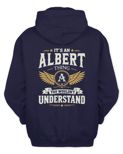 ALBERT KT06-M008 It’s a [NAME] Thing – You Wouldn’t Understand | Personalized Vintage T-Shirt - Unisex Hoodie - Navy