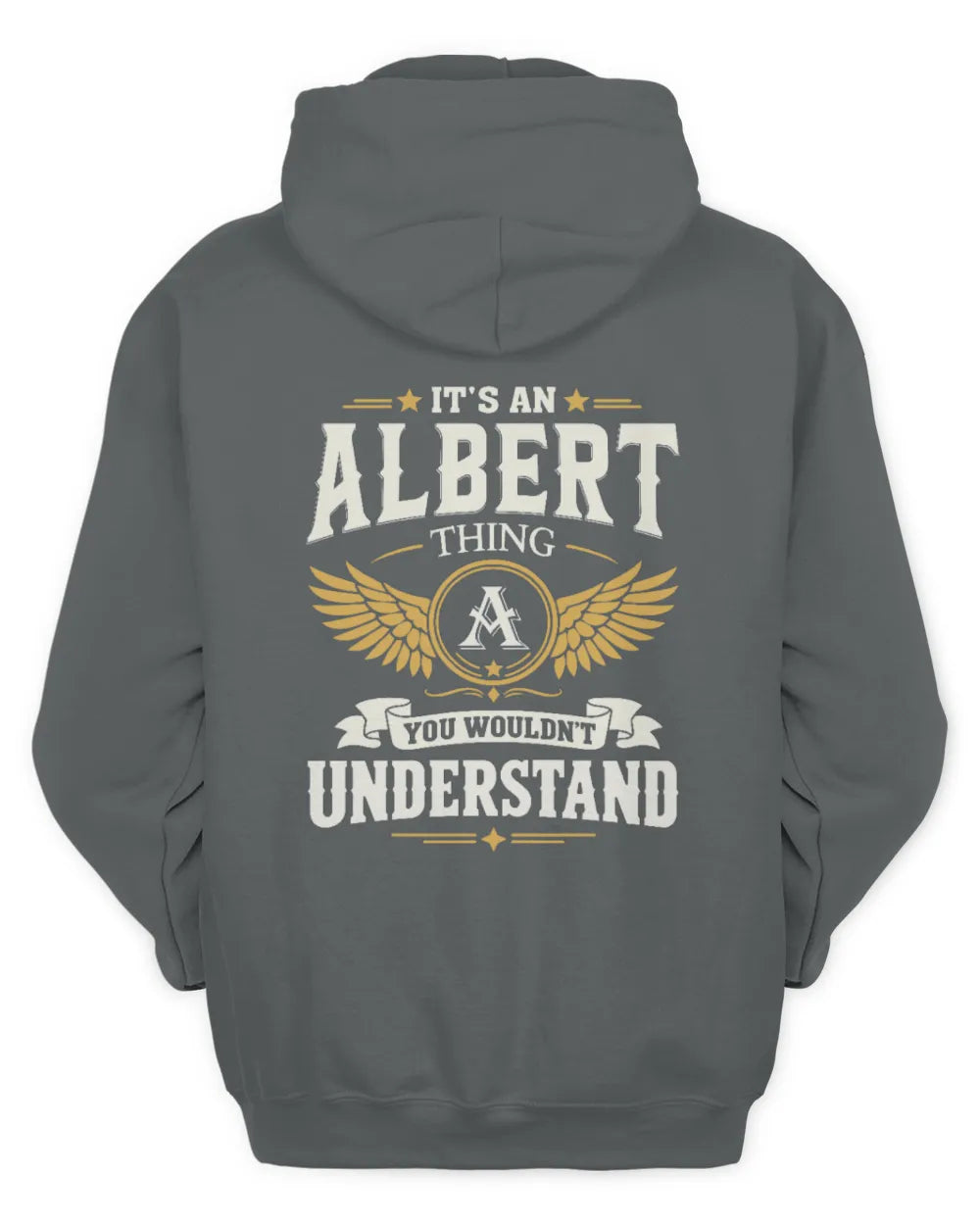 ALBERT KT06-M008 It’s a [NAME] Thing – You Wouldn’t Understand | Personalized Vintage T-Shirt - Unisex Hoodie - Charcoal